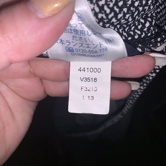 Lands End Black and White Tweed Print Two Piece Skirt Set Size Large 14/16 - Picture 12 of 12